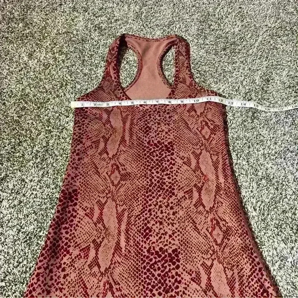 Lululemon Cool Racerback Desert Snake Bark Berry Multi Yoga Stretch Size 0 - Picture 5 of 8